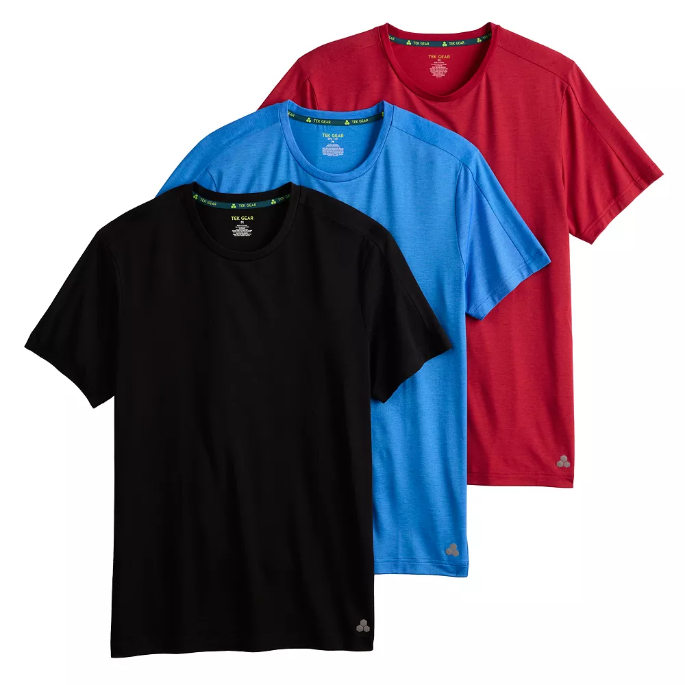 Men's Tek Gear® 3-Pack Core Tee Set 3 Men's Tek Gear® 3-Pack Core Tee Set