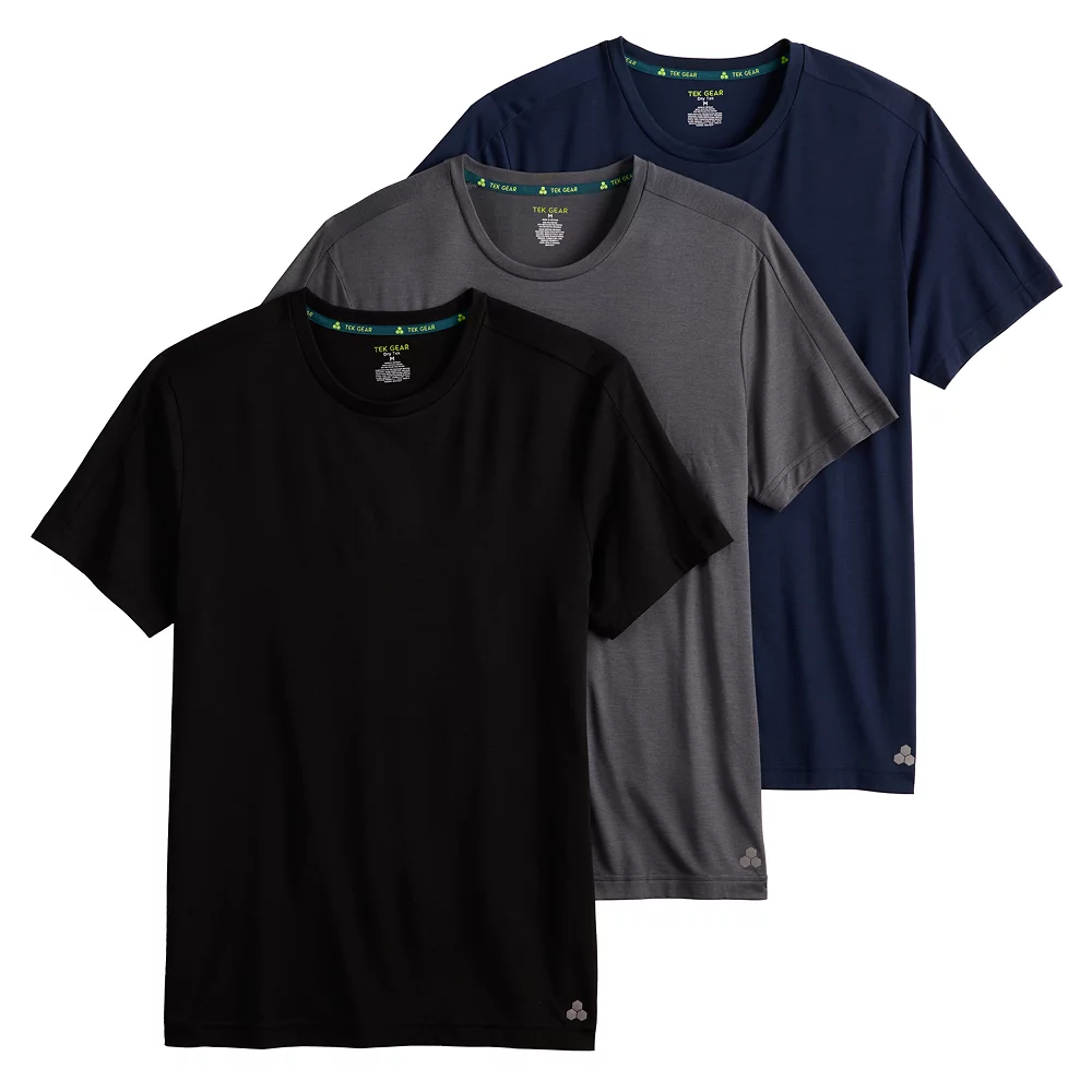 Men's Tek Gear® 3-Pack Core Tee Set 4 Men's Tek Gear® 3-Pack Core Tee Set - Image 2