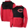 Men's Stitches Red/Black Cincinnati Reds Anorak Hoodie Half-Zip Jacket 1 Men's Stitches Red/Black Cincinnati Reds Anorak Hoodie Half-Zip Jacket -Tek Gear Shop 5632721