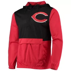 Men's Stitches Red/Black Cincinnati Reds Anorak Hoodie Half-Zip Jacket 7 Men's Stitches Red/Black Cincinnati Reds Anorak Hoodie Half-Zip Jacket -Tek Gear Shop 5632721 ALT2