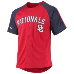 Men's Stitches Red Washington Nationals Button-Down Raglan Replica Jersey 7 Men's Stitches Red Washington Nationals Button-Down Raglan Replica Jersey -Tek Gear Shop 5633213 ALT2