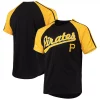 Men's Stitches Black Pittsburgh Pirates Button-Down Raglan Replica Jersey 2 Men's Stitches Black Pittsburgh Pirates Button-Down Raglan Replica Jersey -Tek Gear Shop 5634150