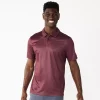 Men's Tek Gear® Fashion Polo -Tek Gear Shop 5642102 Motion Dots Burgundy