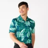 Men's Tek Gear® Slim-Fit Leaf Polo -Tek Gear Shop 5642125 Tropical Leaves Green