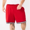 Big & Tall Tek Gear® Retro Basketball Shorts -Tek Gear Shop 5659840 Red Black White