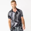 Men's Tek Gear® Printed Polo -Tek Gear Shop 5662291 Gray Waves