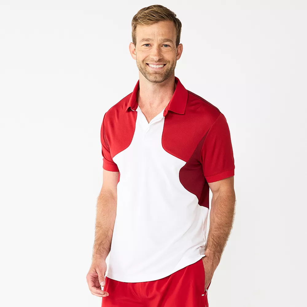 Men's Tek Gear® Colorblock Polo 4 Men's Tek Gear® Colorblock Polo - Image 2