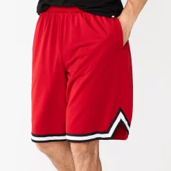 Men's Tek Gear® Retro Basketball Shorts -Tek Gear Shop 5662293 Red Black White