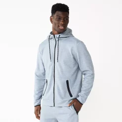 Men's Tek Gear® Full-Zip Fleece Hoodie 9 Men's Tek Gear® Full-Zip Fleece Hoodie -Tek Gear Shop 5662294 Ash Heather Grey
