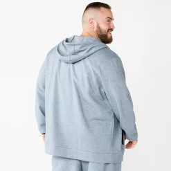 Big & Tall Tek Gear® Essential Fleece Full-Zip Hoodie -Tek Gear Shop 5667716 ALT