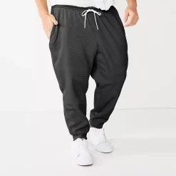 Big & Tall Tek Gear® Performance Fleece Joggers -Tek Gear Shop 5668660 Black Hawk
