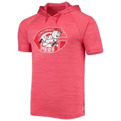 Men's Stitches Red Cincinnati Reds Raglan Hoodie T-Shirt -Tek Gear Shop 5679806 ALT2