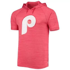 Men's Stitches Red Philadelphia Phillies Raglan Hoodie T-Shirt -Tek Gear Shop 5682189 ALT2
