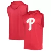 Men's Stitches Red Philadelphia Phillies Sleeveless Pullover Hoodie 2 Men's Stitches Red Philadelphia Phillies Sleeveless Pullover Hoodie -Tek Gear Shop 5752357