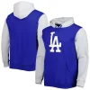 Men's Stitches Royal/Gray Los Angeles Dodgers Team Pullover Hoodie -Tek Gear Shop 6079436
