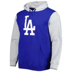 Men's Stitches Royal/Gray Los Angeles Dodgers Team Pullover Hoodie -Tek Gear Shop 6079436 ALT2