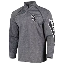 Men's Stitches Heather Gray Chicago White Sox Wordmark Raglan Quarter-Zip Top 7 Men's Stitches Heather Gray Chicago White Sox Wordmark Raglan Quarter-Zip Top -Tek Gear Shop 6104284 ALT2