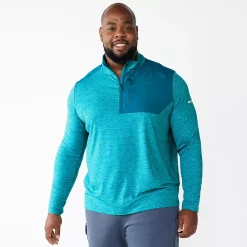 Big & Tall Tek Gear® Mixed Media Pullover -Tek Gear Shop 6120272 Moroccan Teal
