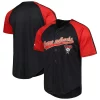 Men's Stitches Red Arizona Diamondbacks Team Button-Down Raglan Replica Jersey